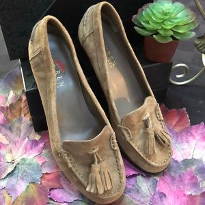 RALPH LAUREN Suede Pump Loafers